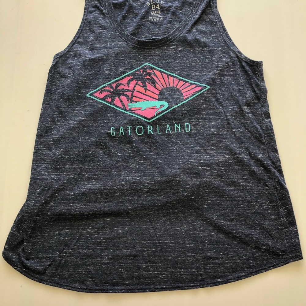 Gatorland Heather Blue Tank Top